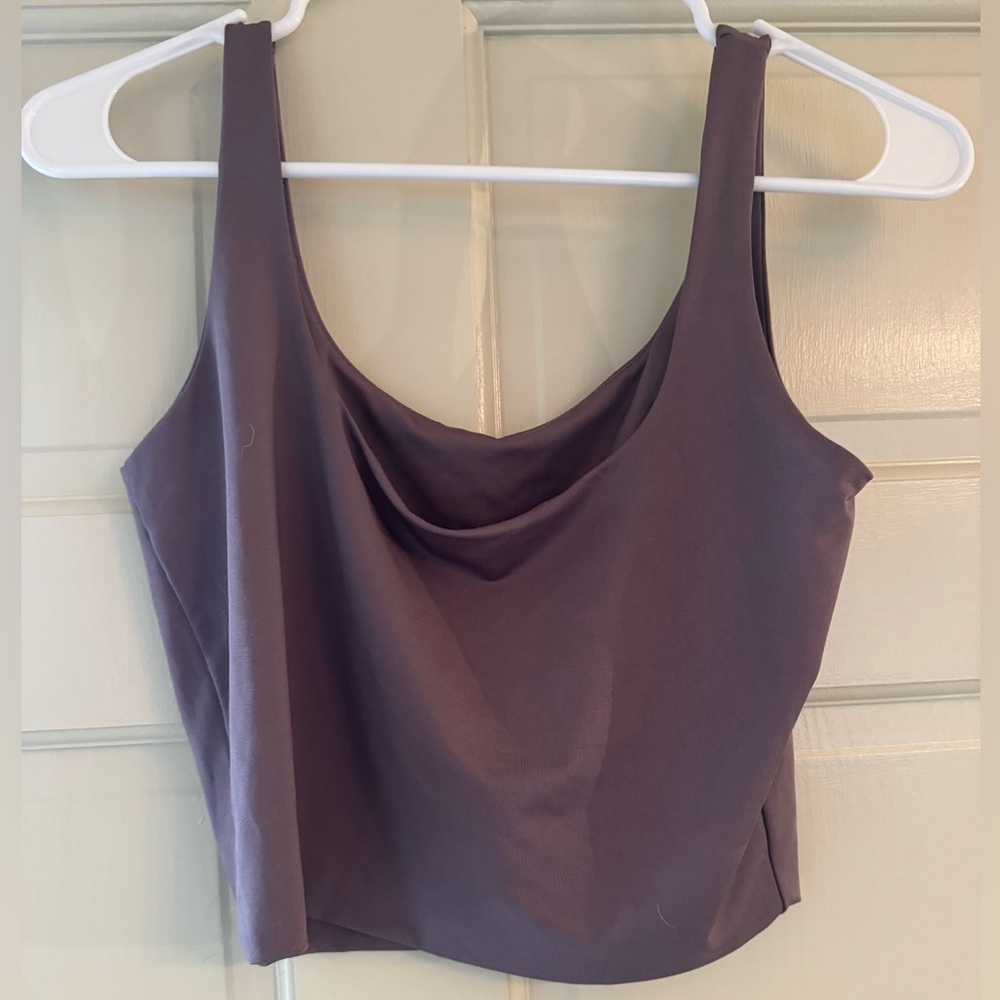 Purple crop top
